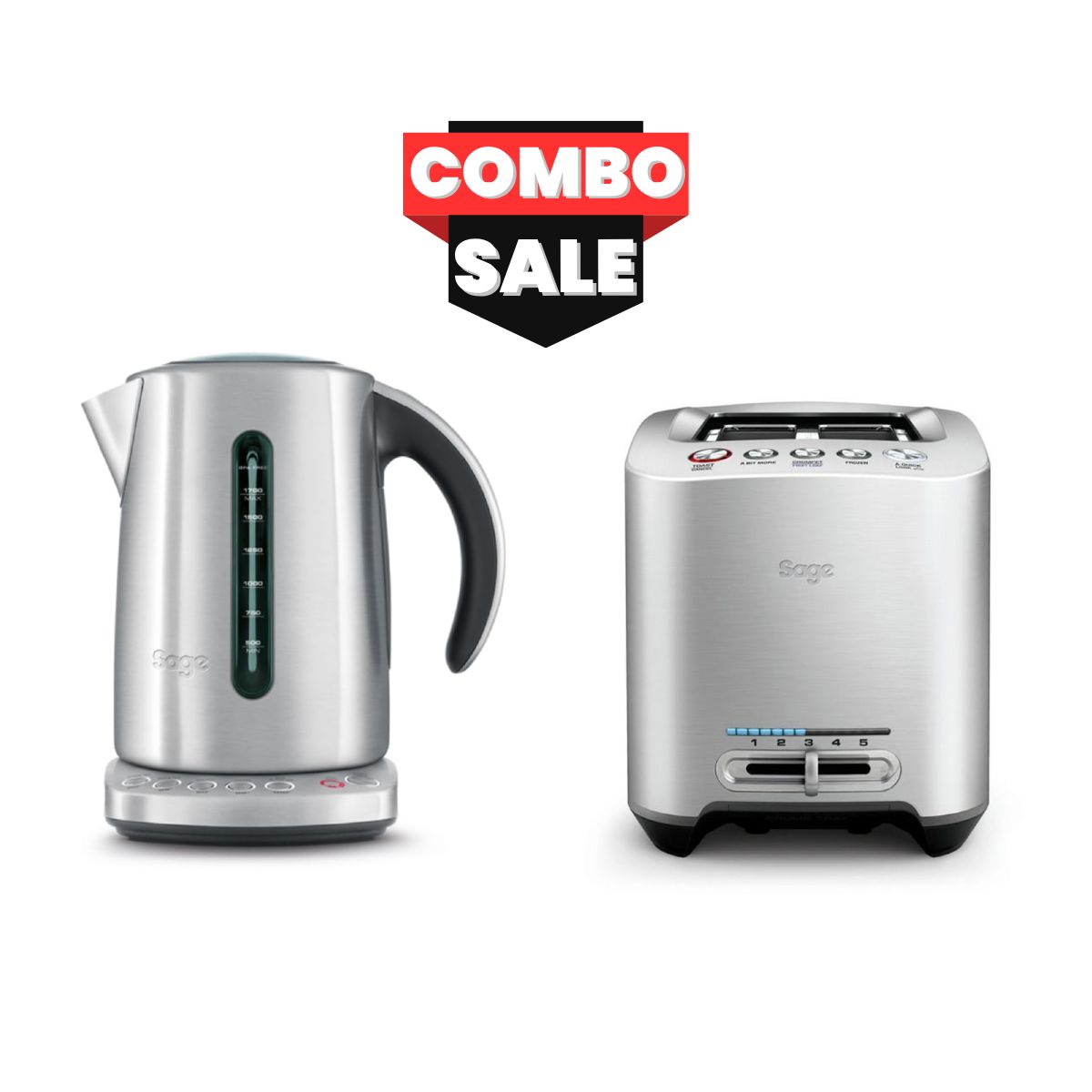 Smart Kettle & Toaster 2 slice Combo