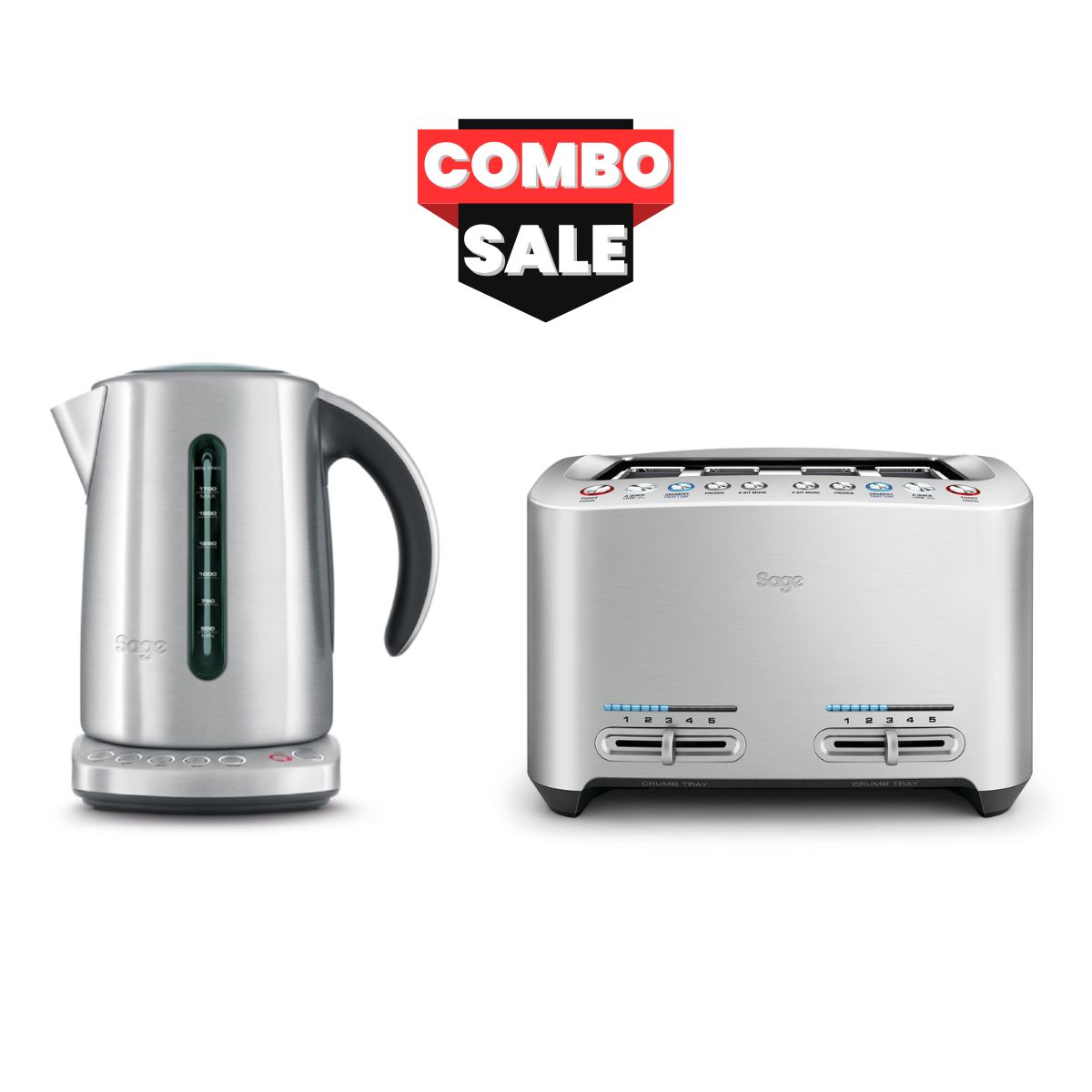 Smart Kettle & Toaster 4 slice Combo