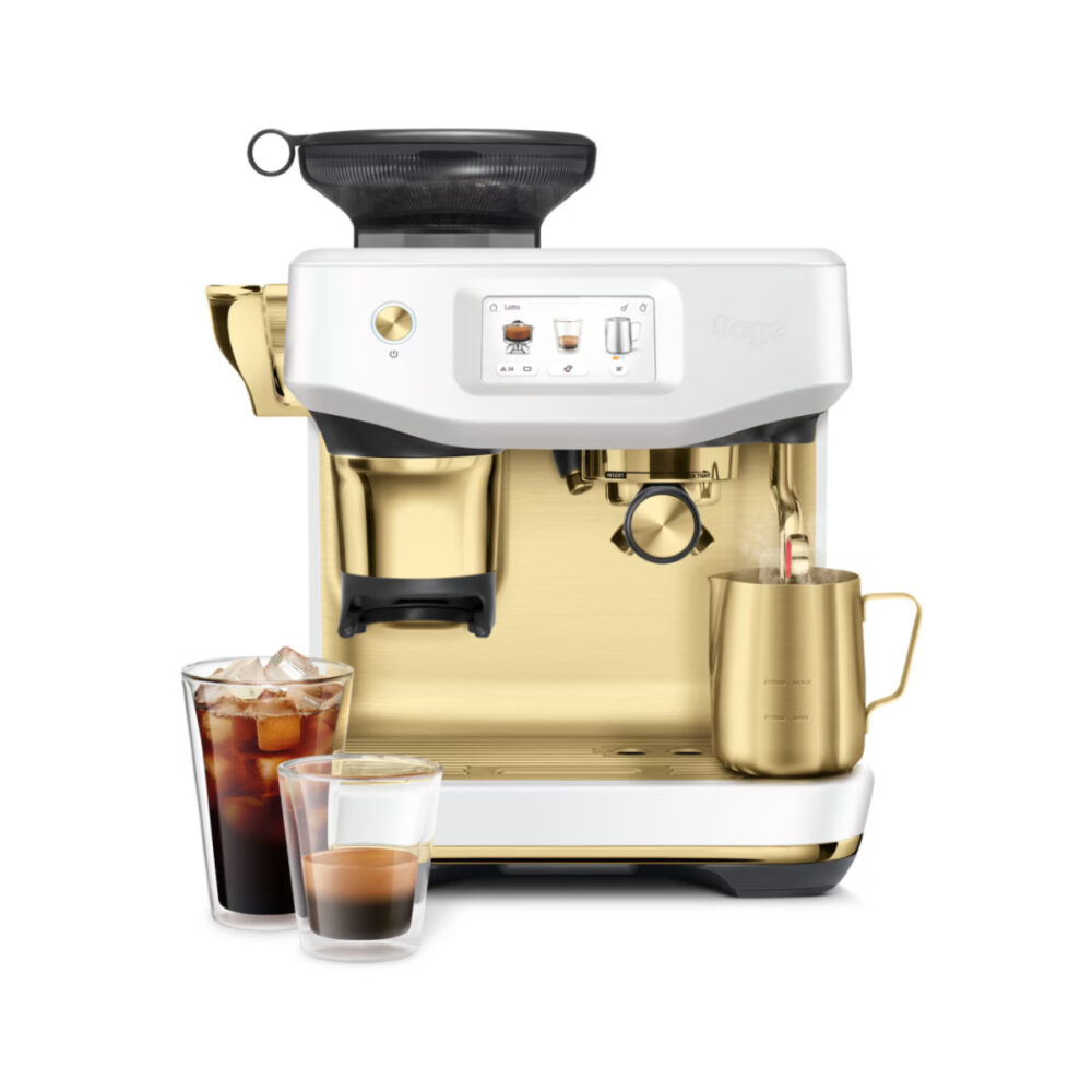the Barista Touch™ Impress Sea salt white brass